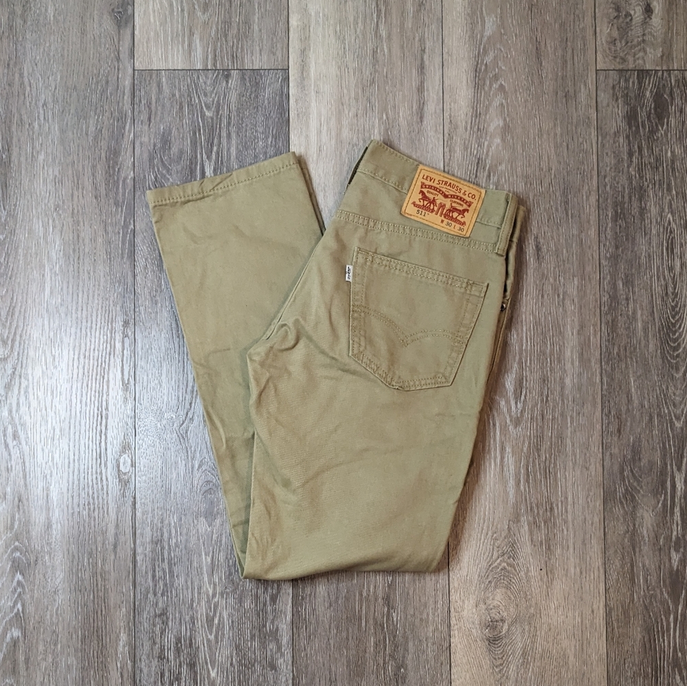 Levi’s 511 Men’s 30x30 Slim Fit Straight Leg Tan Beige Jeans